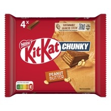 KitKat® Chunky Peanut Butter com chocolate e manteiga de amendoim