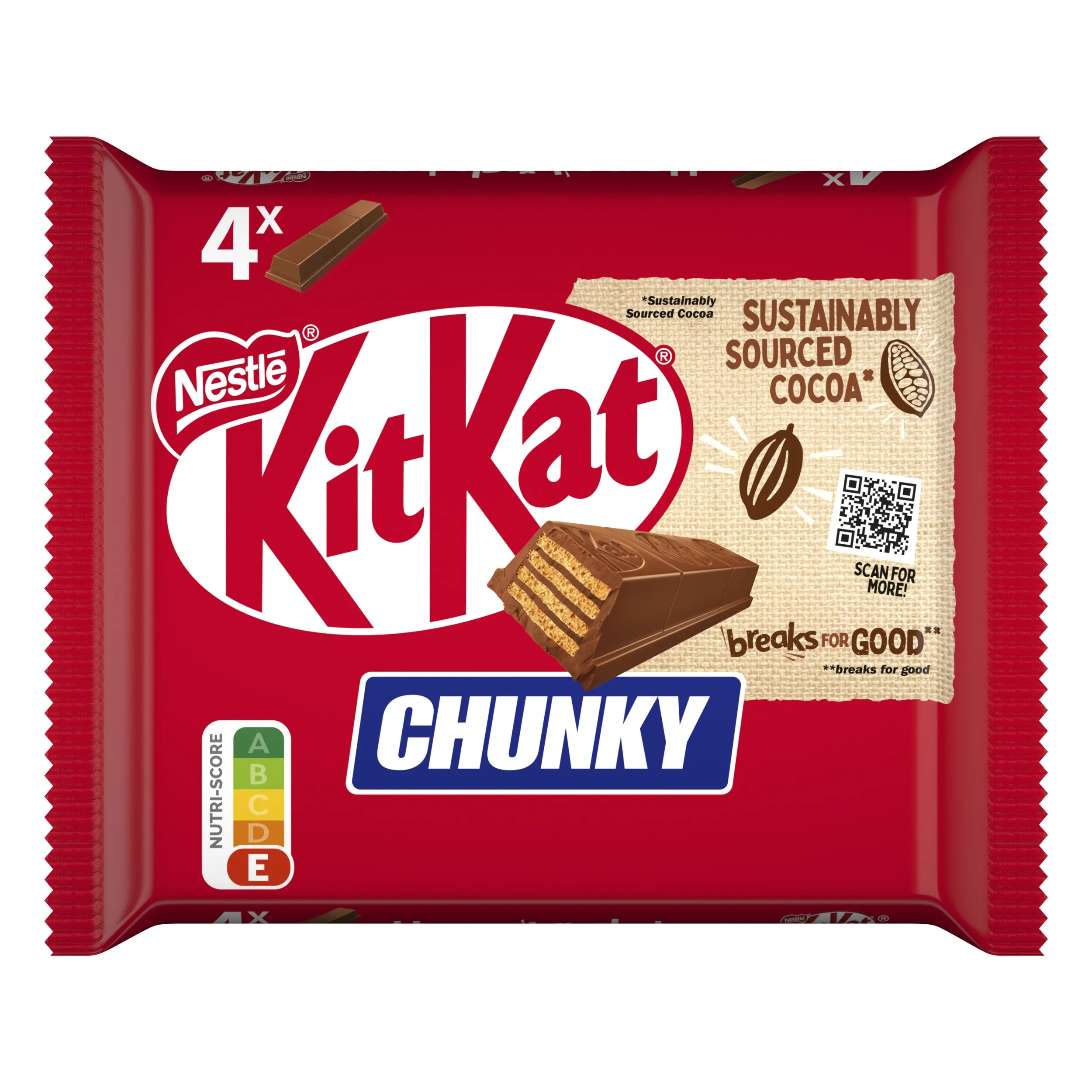 KitKat® Chunky de chocolate de leite com wafer